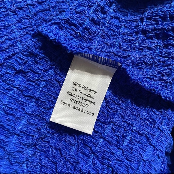 Nine West Royal Blue Sleeveless Stretchy Scoop Neck Tank Top - Picture 5 of 5